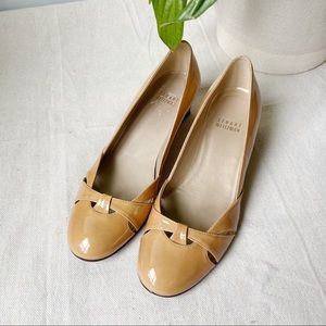 • Stuart Weitzman • Mustard Patent Wedge Heels 5.5